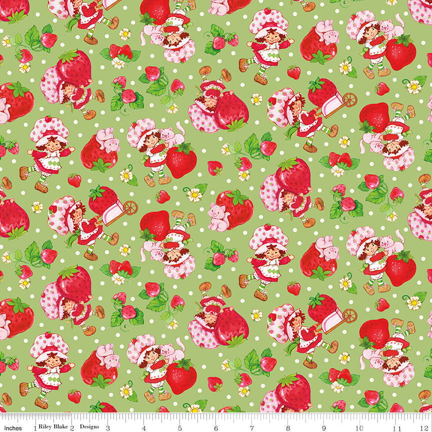 The World of Strawberry Shortcake™ Toss Green Fabric