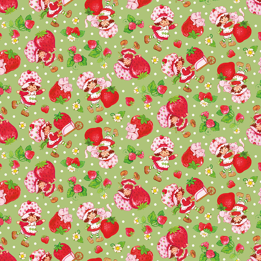 The World of Strawberry Shortcake™ Toss Green Fabric