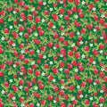 The World of Strawberry Shortcake™ Strawberries Green Fabric