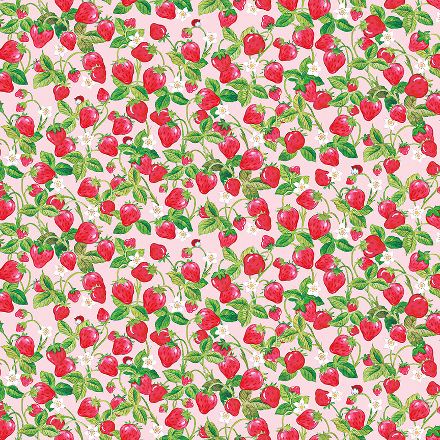 The World of Strawberry Shortcake™ Strawberries Pink Fabric