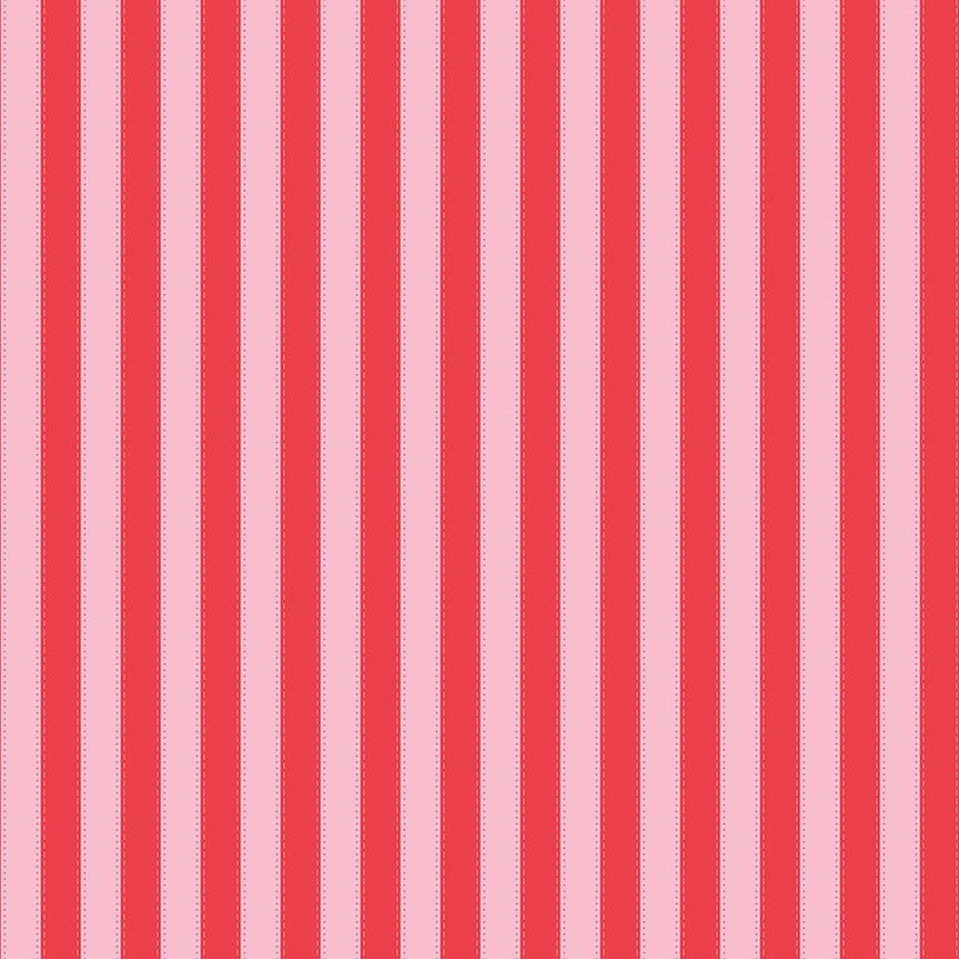 The World of Strawberry Shortcake™ Stripes Red Fabric