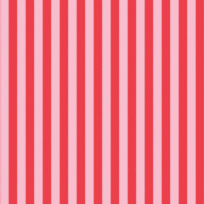 The World of Strawberry Shortcake™ Stripes Red Fabric - By the yard