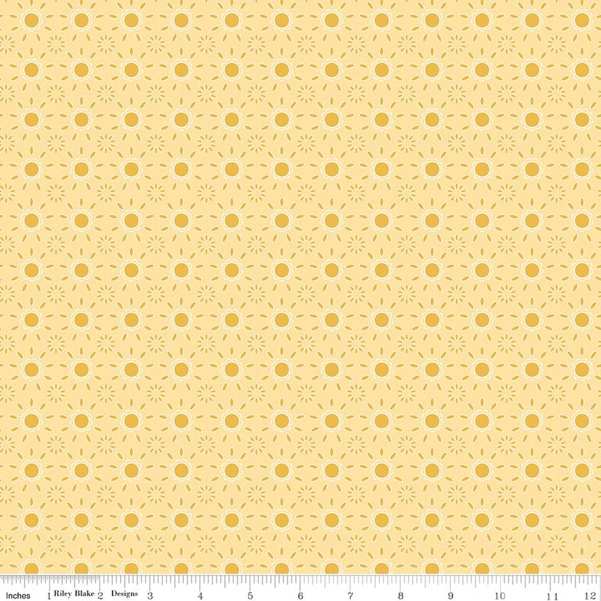 Briarhill Eyelet Beehive Fabric by Beverly McCullough for Riley Blake Designs