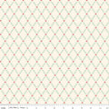 Briarhill Trellis Vines Vintage White Fabric by Beverly McCullough for Riley Blake Designs