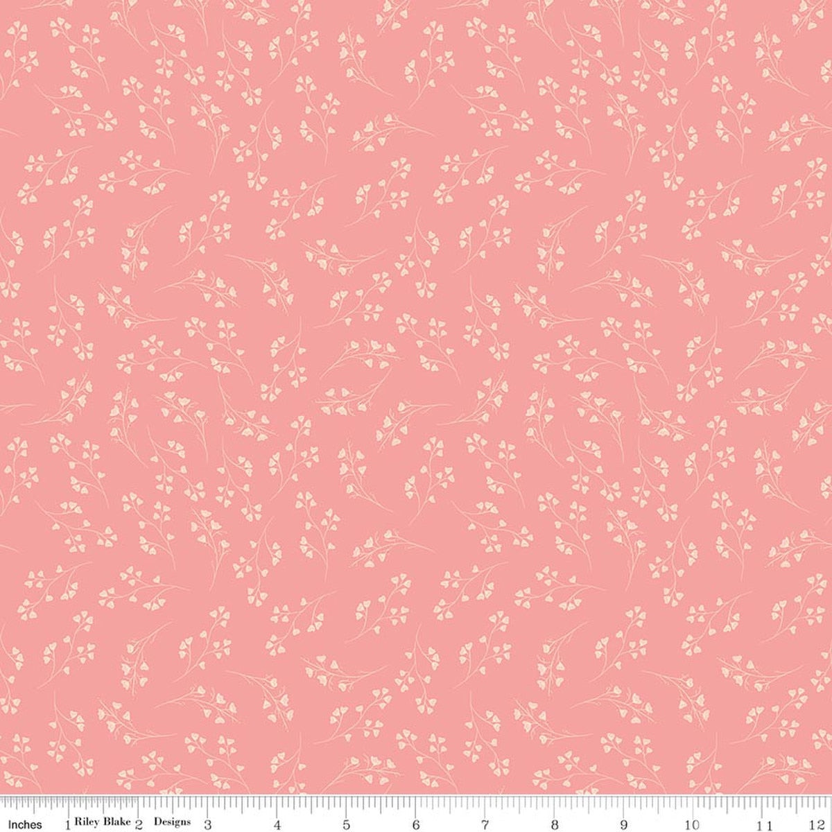 Briarhill Stems Grapefruit Fabric by Beverly McCullough for Riley Blake Designs