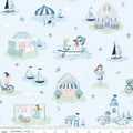 Coastal Dreams Main Blue Fabric by Tasha Noel for Riley Blake Designs