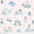 Coastal Dreams Main Pink Fabric by Tasha Noel for Riley Blake Designs