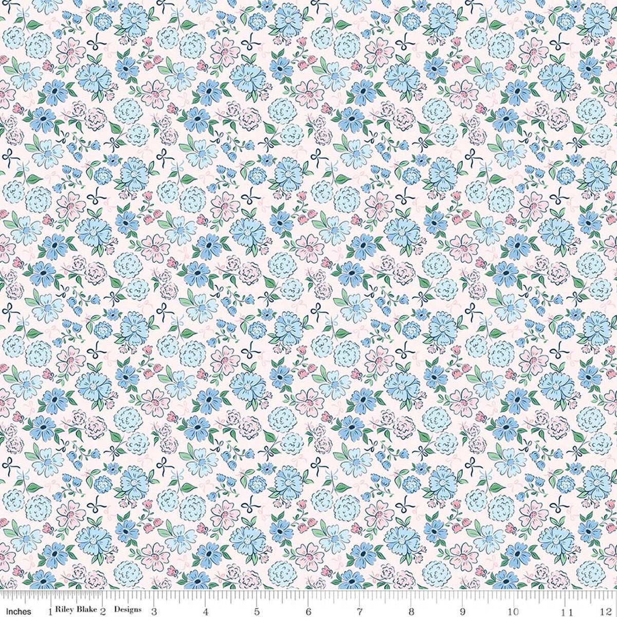 Coastal Dreams Floral Pink Fabric by Tasha Noel for Riley Blake Designs