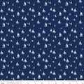 Coastal Dreams Sailboats Navy Fabric by Tasha Noel for Riley Blake Designs