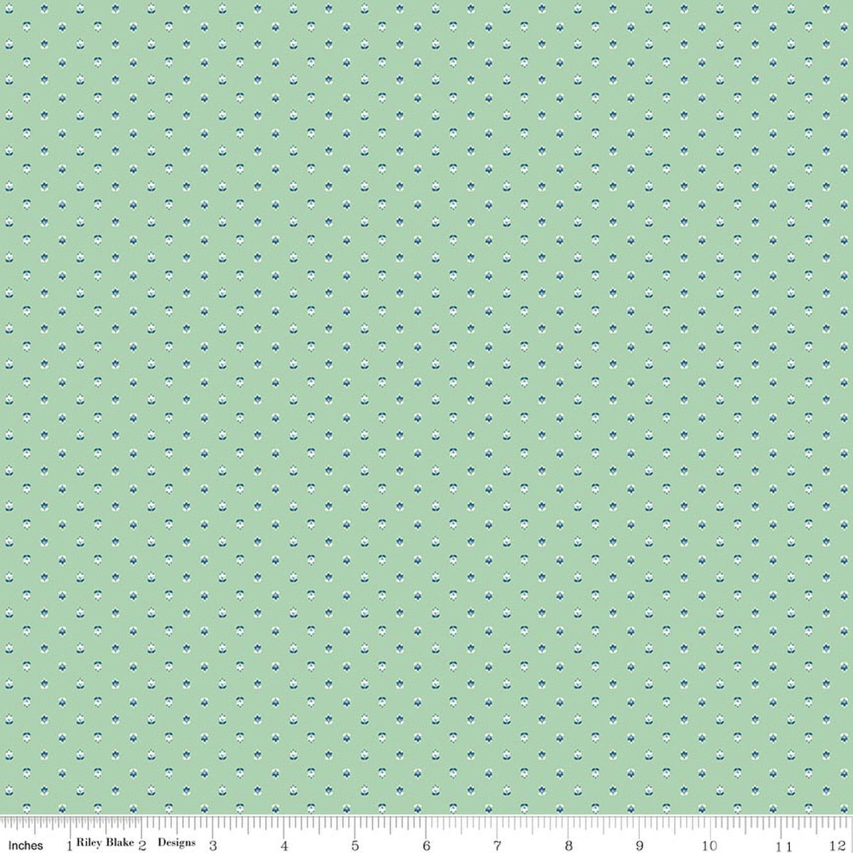 Coastal Dreams Ditsy Green Fabric by Tasha Noel for Riley Blake Designs