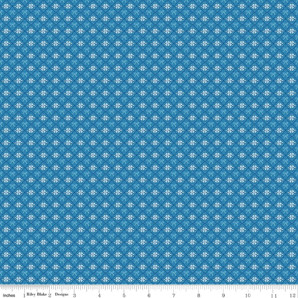 Coastal Dreams Trellis Denim Fabric by Tasha Noel for Riley Blake Designs
