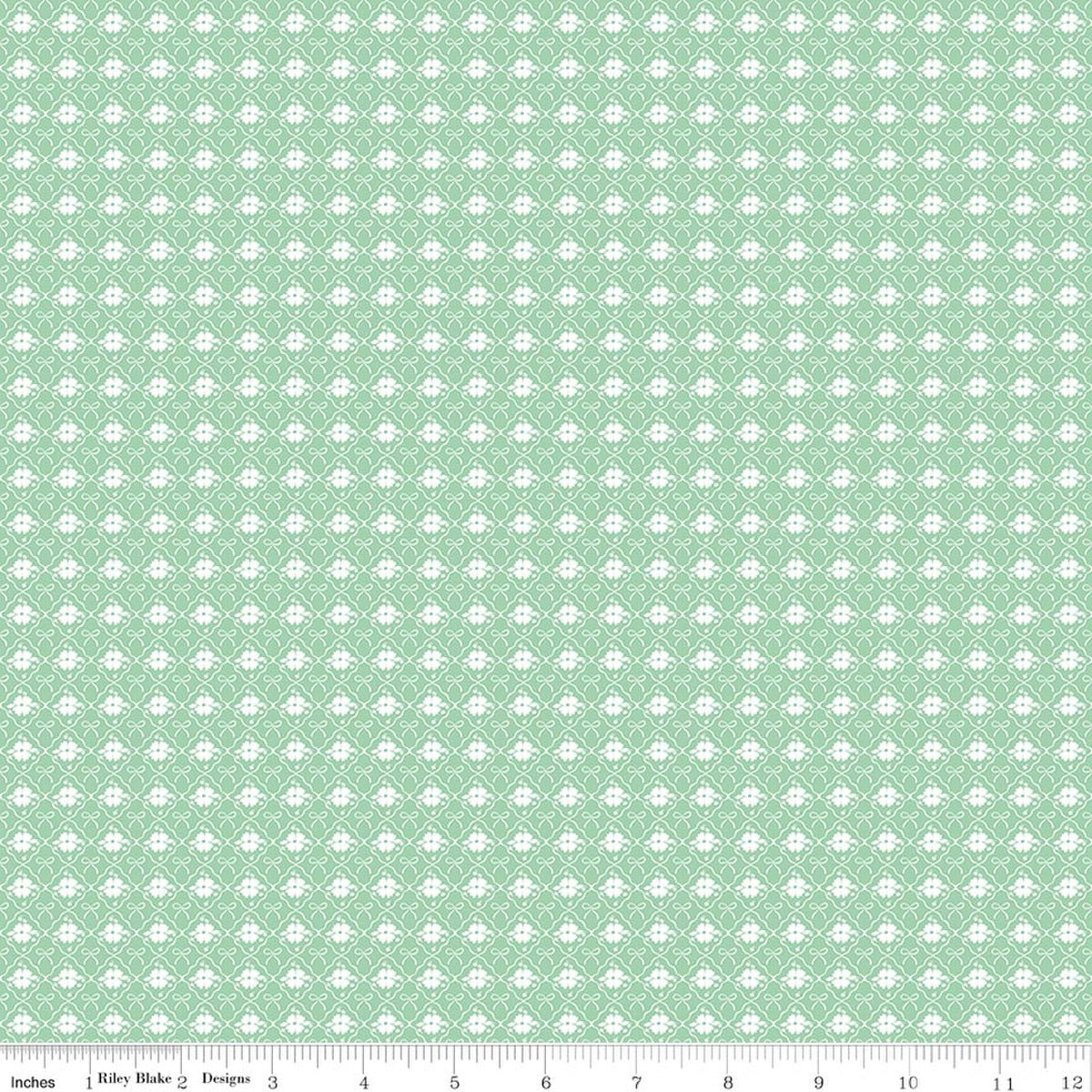 Coastal Dreams Trellis Green Fabric by Tasha Noel for Riley Blake Designs
