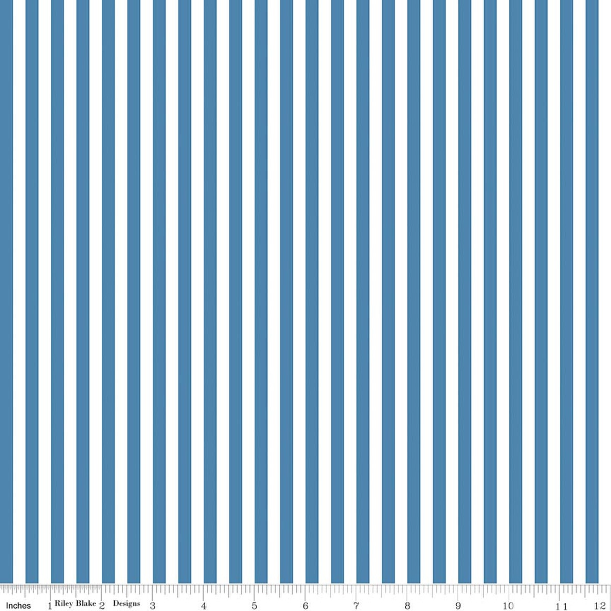 Coastal Dreams Stripes Denim Fabric by Tasha Noel for Riley Blake Designs