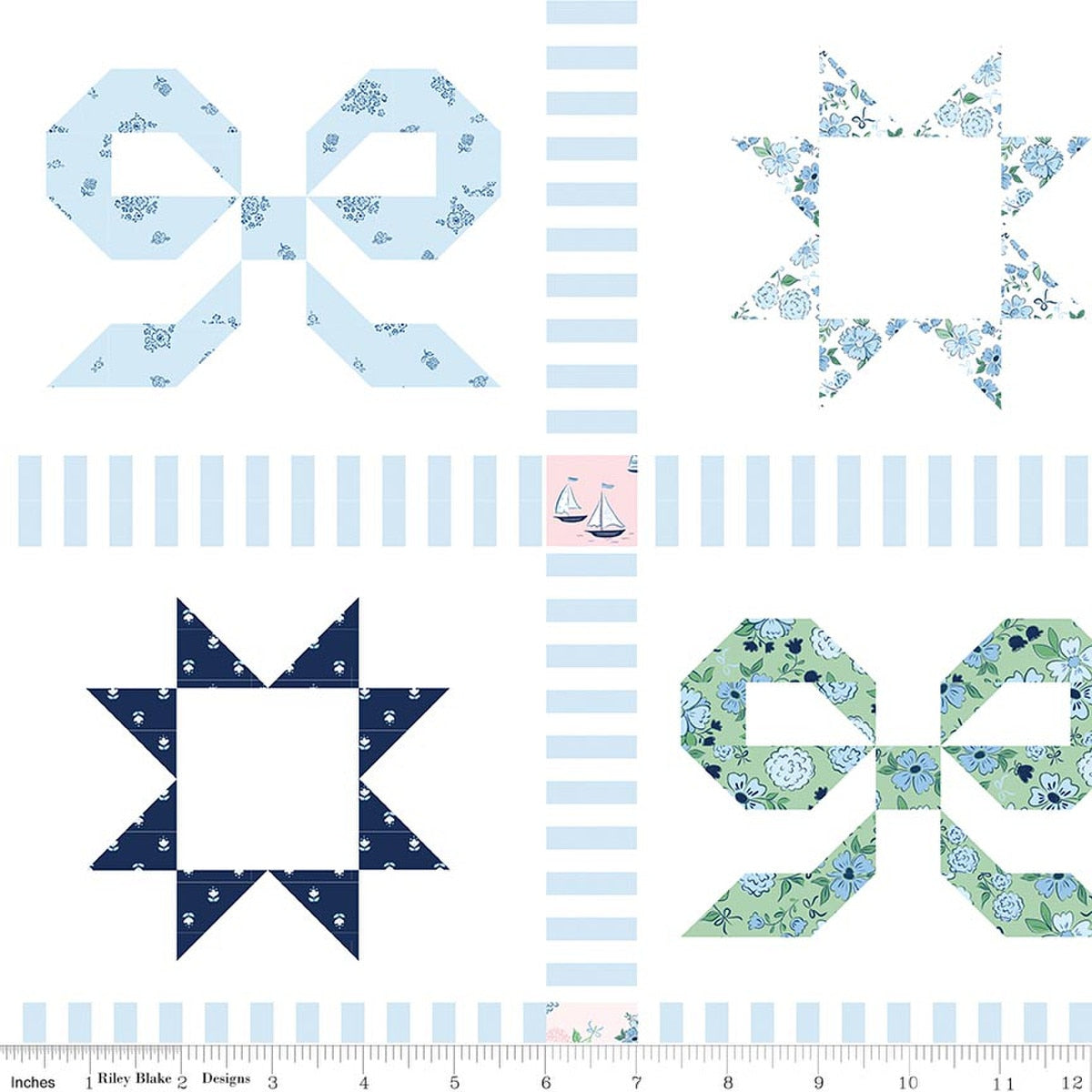 Coastal Dreams Cheater Print Multi Fabric by Tasha Noel for Riley Blake Designs