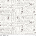 Anne with an E Text Cream from Riley Blake Designs