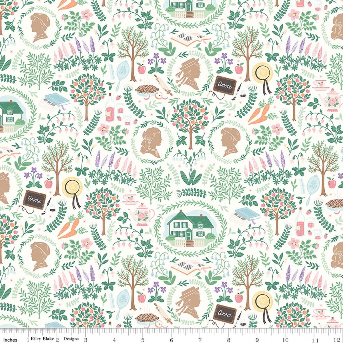 Anne with an E Folk Cream from Riley Blake Designs