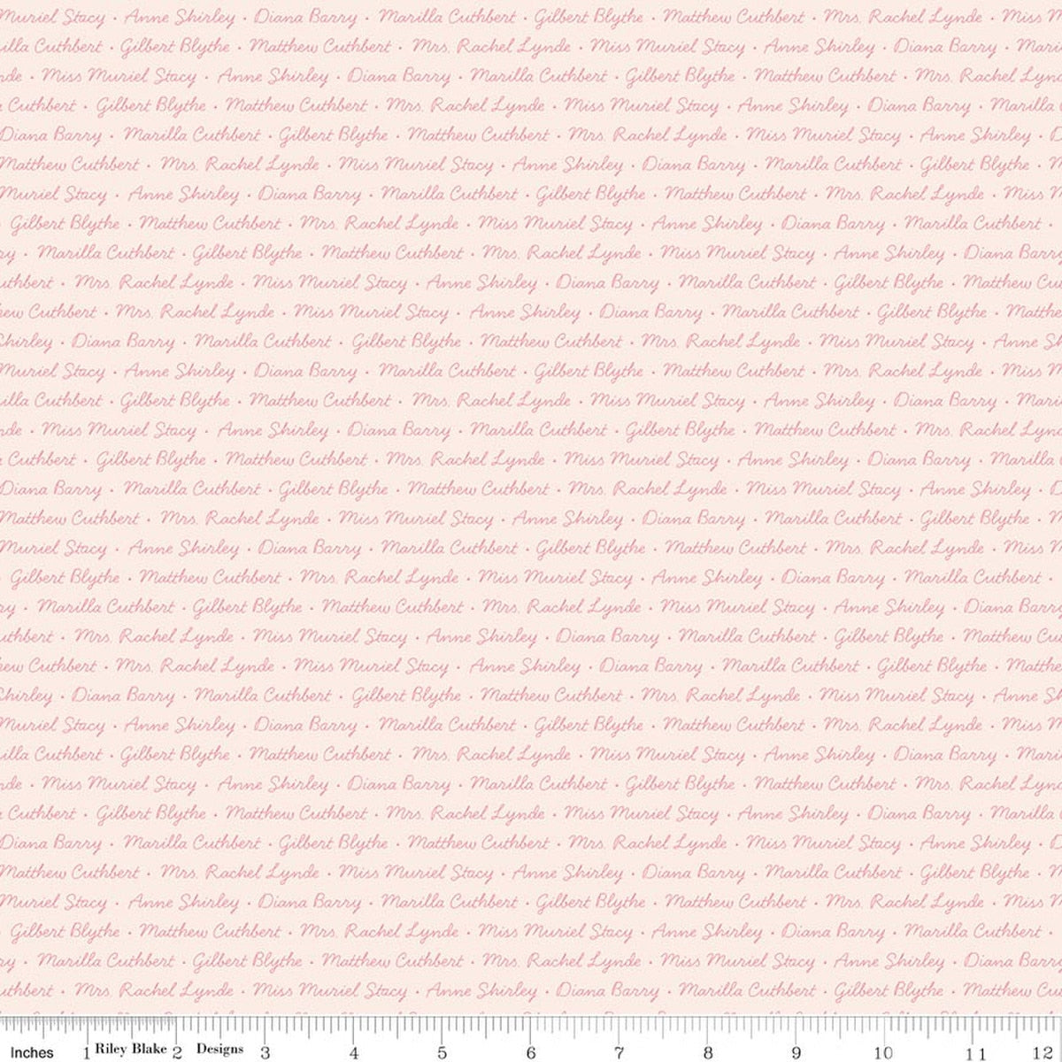 Anne with an E Names Pink from Riley Blake Designs