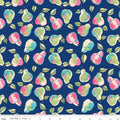 Peonies & Pears Pears Navy by Lila Tueller for Riley Blake Designs