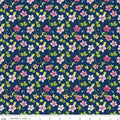 Peonies & Pears Blossoms Navy by Lila Tueller for Riley Blake Designs