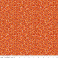 Pumpkin & Licorice Leaves Pumpkin Fabric by Lori Holt for Riley Blake Designs
