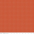 Pumpkin & Licorice Tiny Daisy Rusty Fabric by Lori Holt for Riley Blake Designs