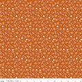 Pumpkin & Licorice Star Flowers Amber Fabric by Lori Holt for Riley Blake Designs