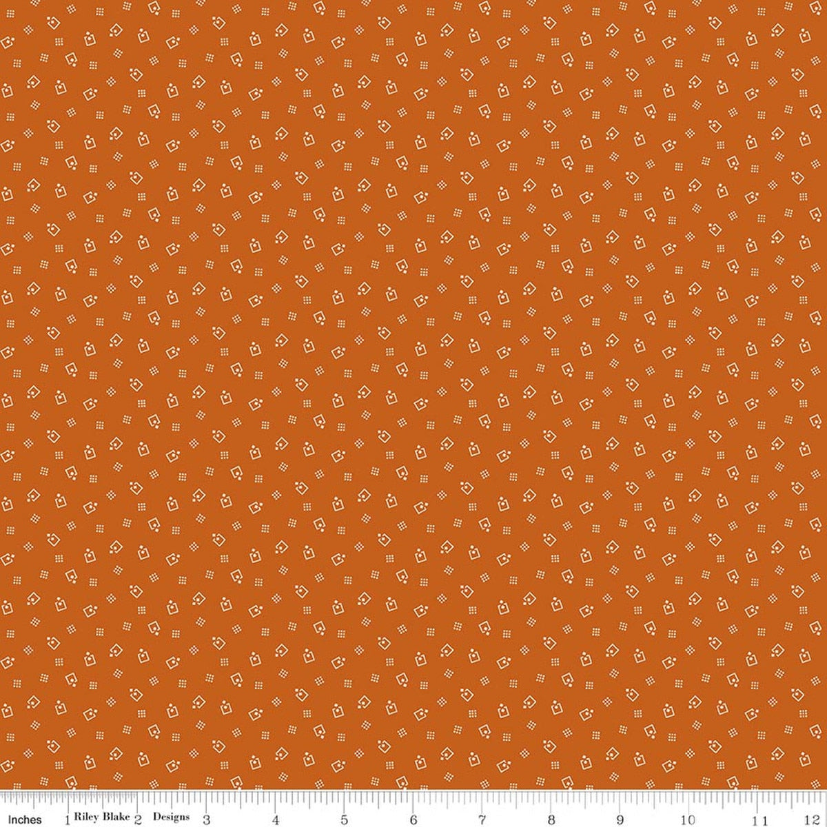 Pumpkin & Licorice Mercantile Amber Fabric by Lori Holt for Riley Blake Designs