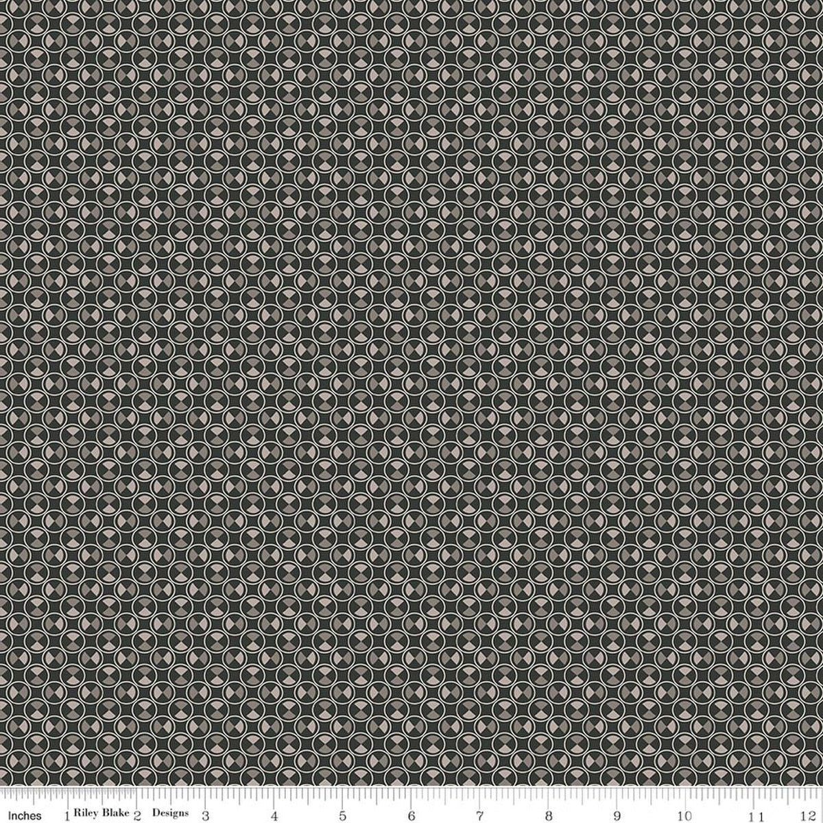 Pumpkin & Licorice Boxers Lead Fabric by Lori Holt for Riley Blake Designs
