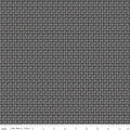 Pumpkin & Licorice Leaves Grid Shadow Fabric by Lori Holt for Riley Blake Designs