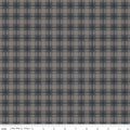 Pumpkin & Licorice Cozy Plaid Shadow Fabric by Lori Holt for Riley Blake Designs