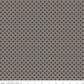 Pumpkin & Licorice Polka Dots Deep Rustic Fabric by Lori Holt for Riley Blake Designs