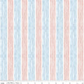 Sea Echoes Stripes Coral by Lisa Audit for Riley Blake Designs