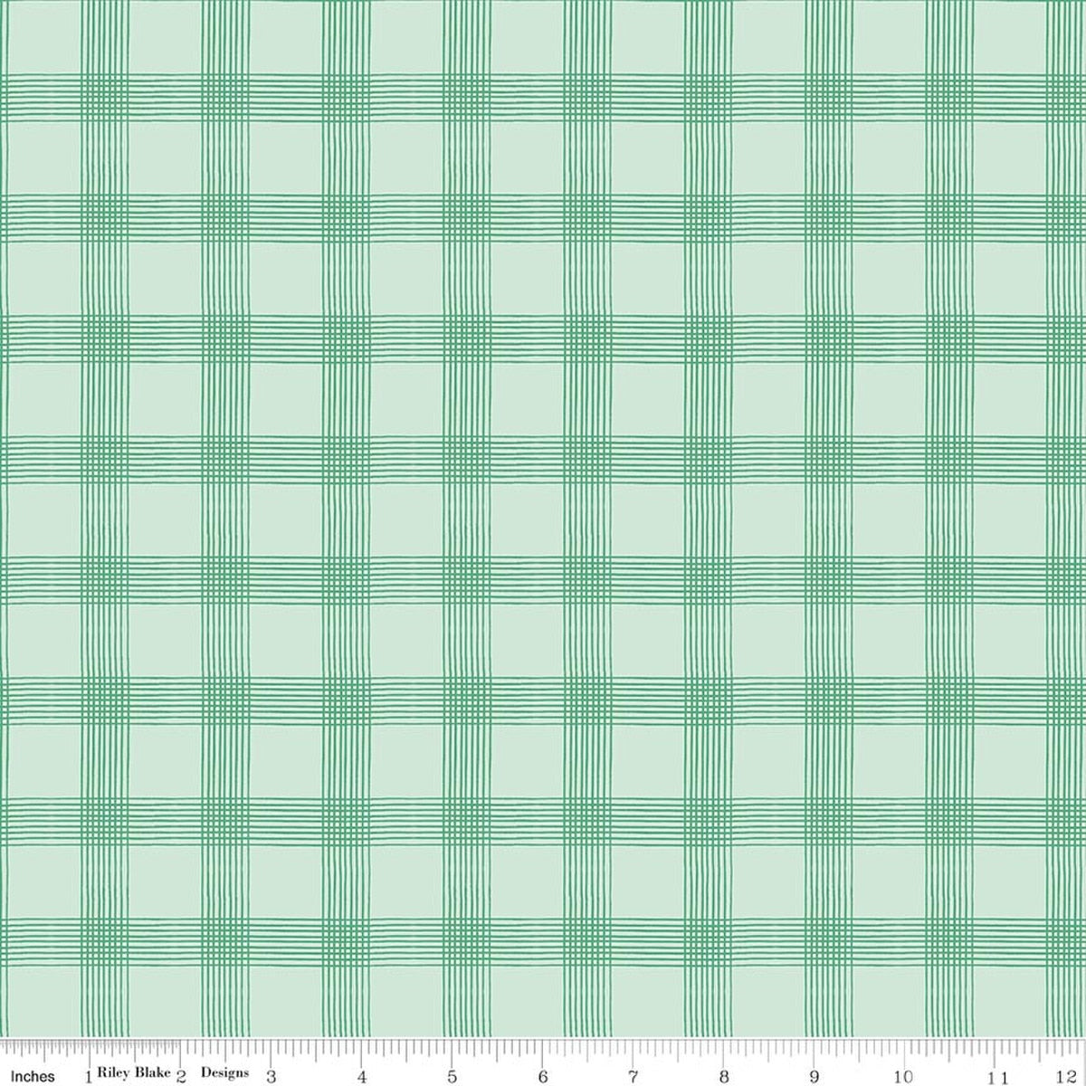 Spring Meadows Plaid Alpine fabric by My Mind's Eye for Riley Blake Designs