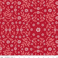 Star-Spangled Garden Ditsy Floral Redwood fabric by My Mind's Eye for Riley Blake Designs