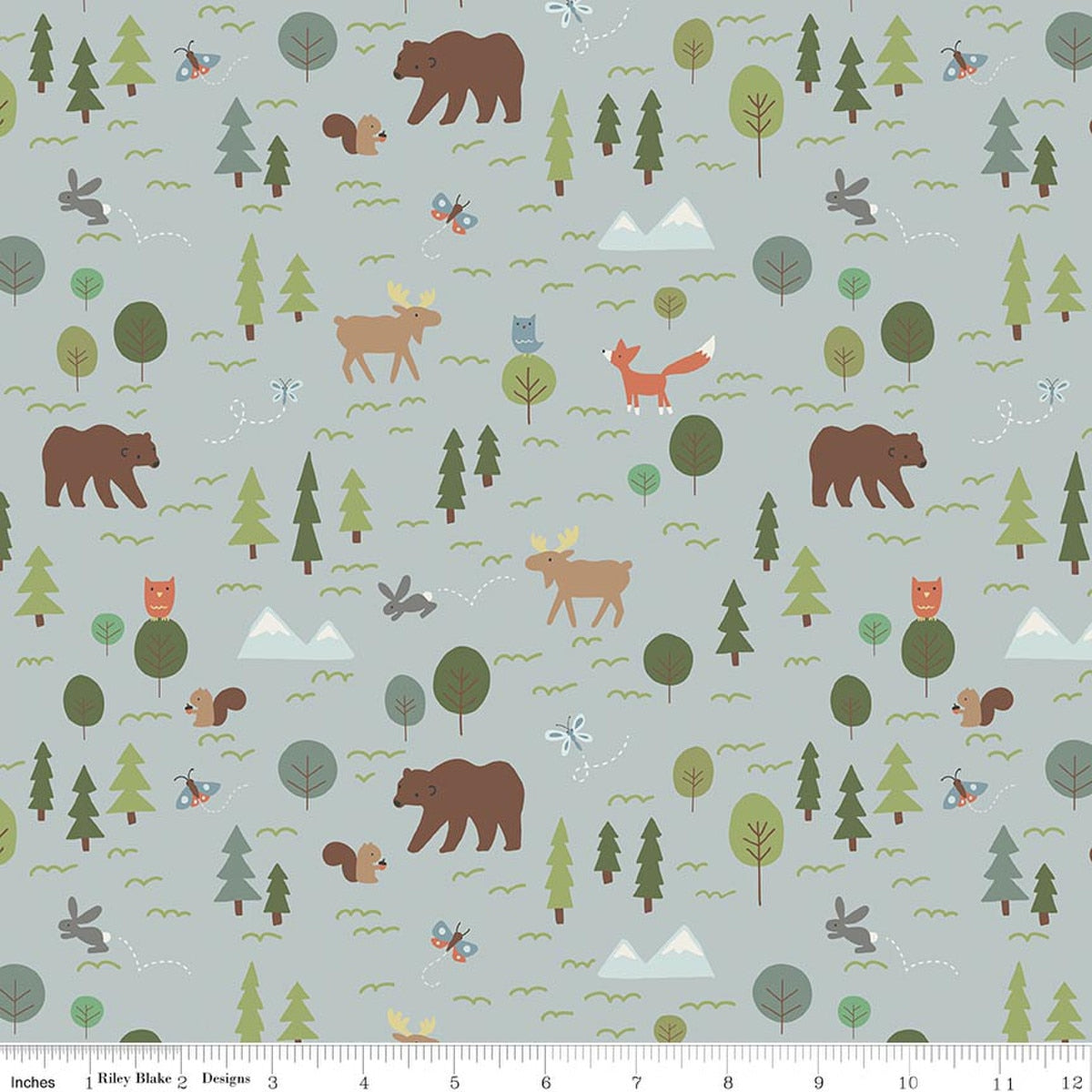 Upper Pines Main Chambray Fabric by the Yard - C18870-CHAMBRAY