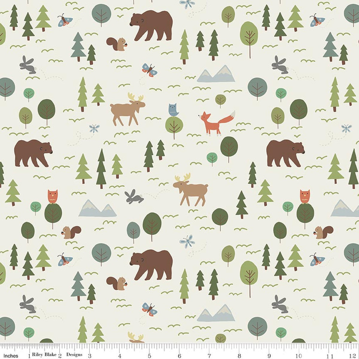 Upper Pines Main Cream Fabric by the Yard - C18870-CREAM