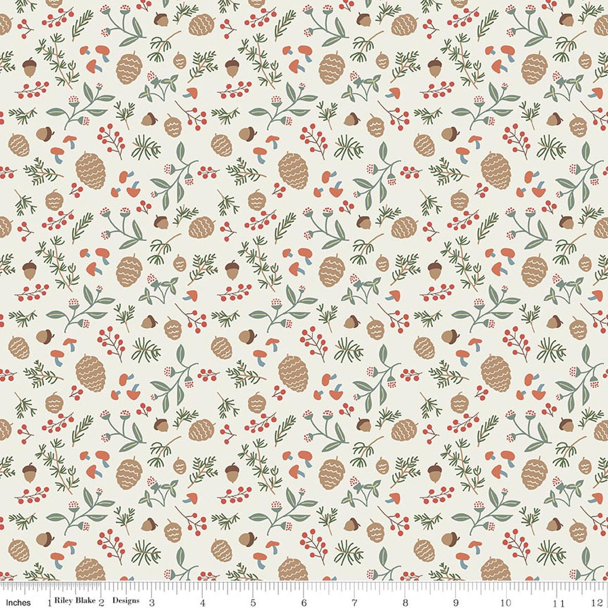 Upper Pines Forage Cream Fabric by the Yard - C18872-CREAM