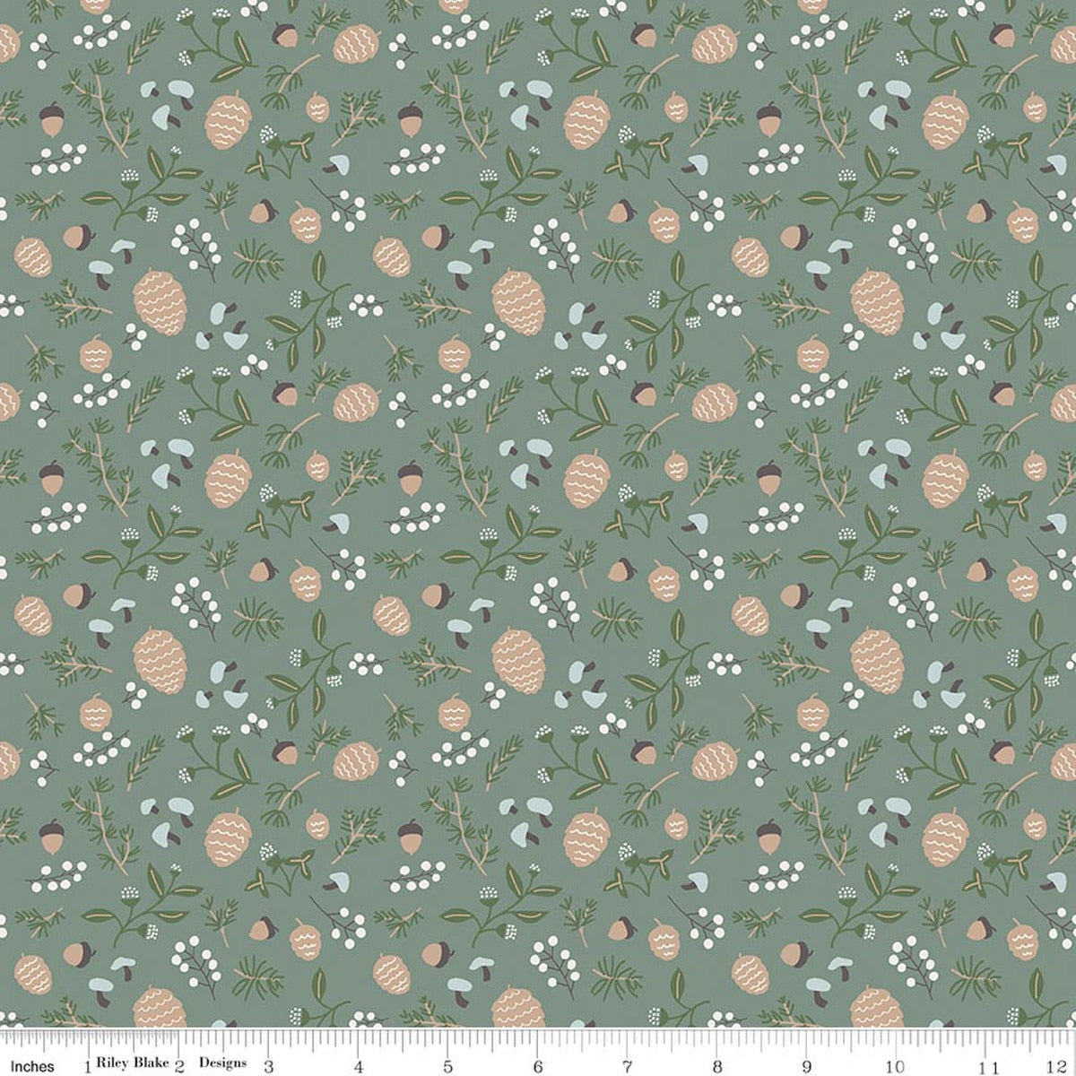Upper Pines Forage Green Fabric by the Yard - C18872-GREEN