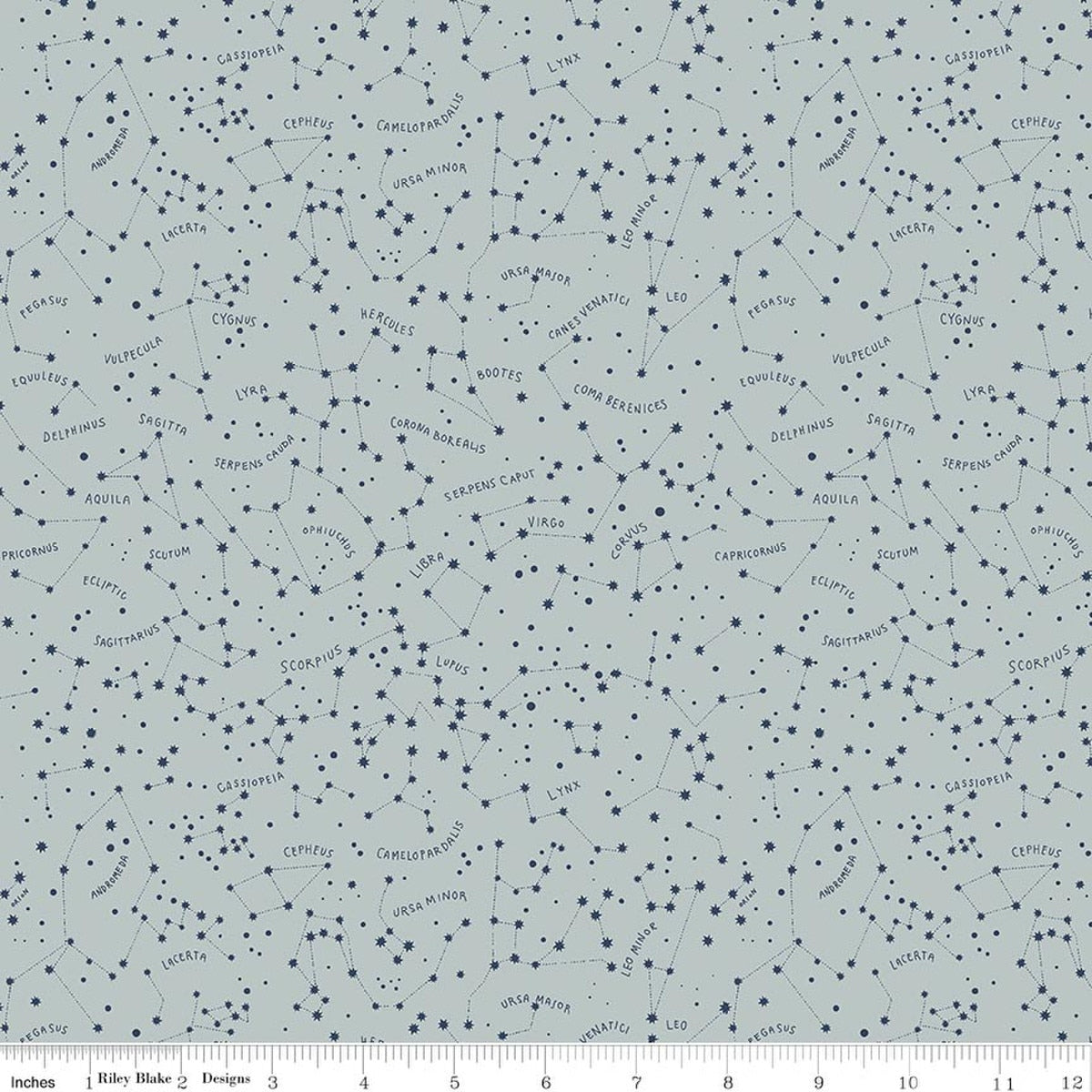 Upper Pines Constellations Chambray Fabric by the Yard - C18873-CHAMBRAY
