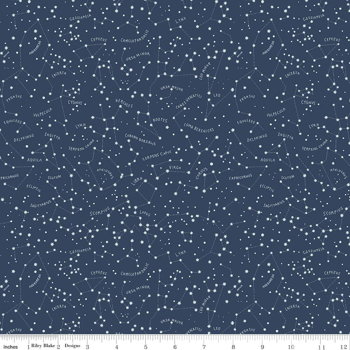 Upper Pines Constellations Navy Fabric by the Yard - C18873-NAVY