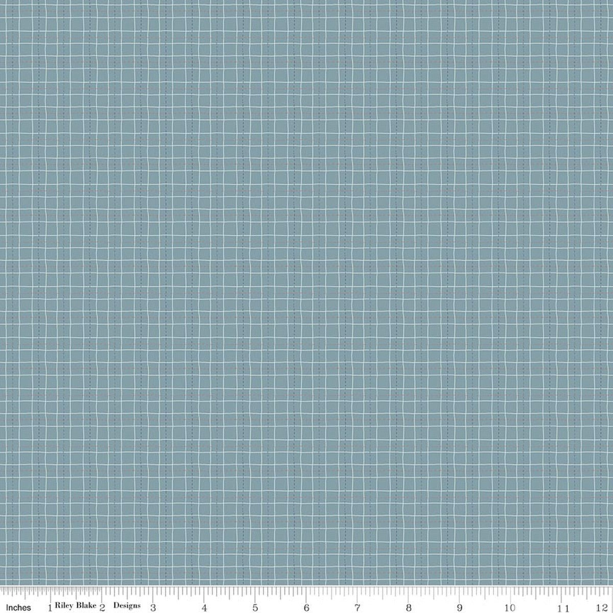 Upper Pines Plaid Blue Fabric by the Yard - C18875-BLUE