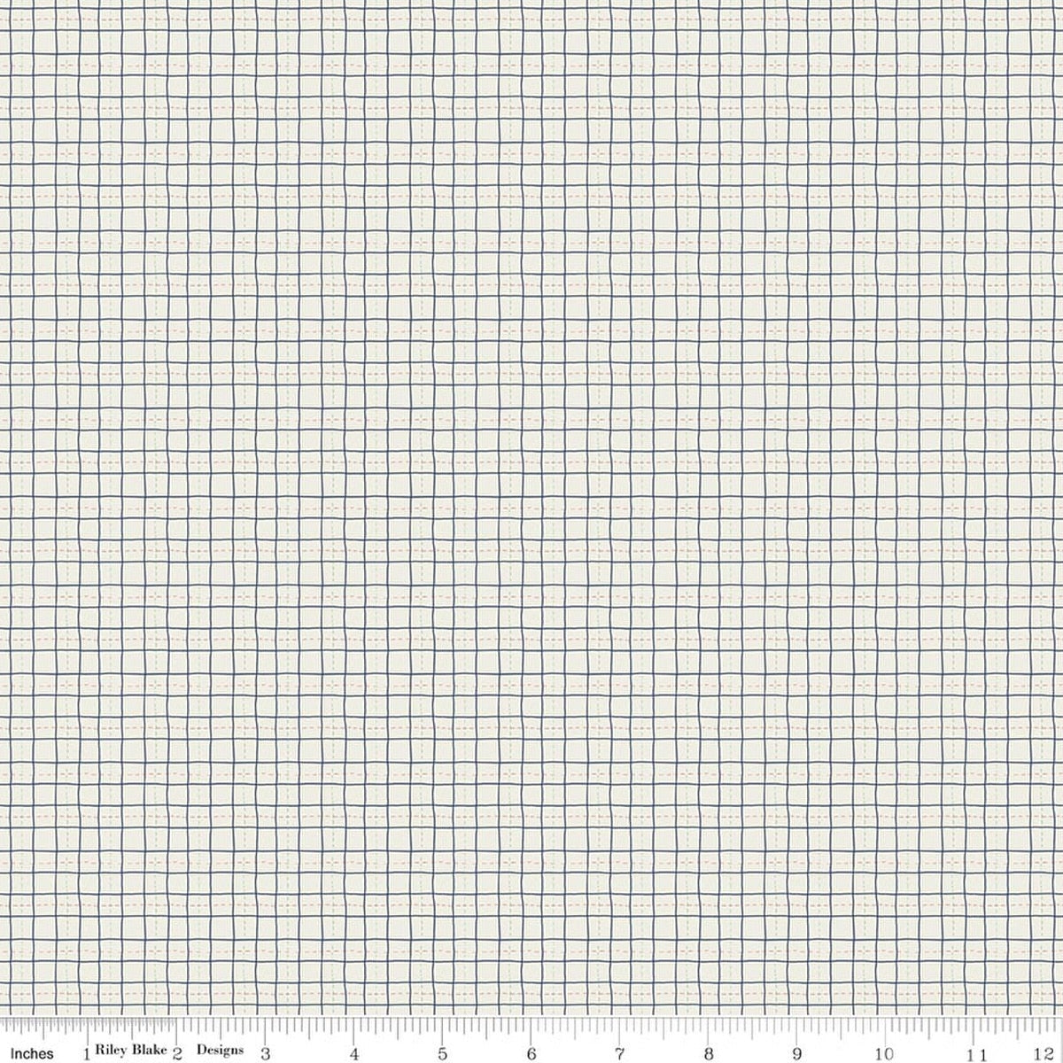 Upper Pines Plaid Cream Fabric by the Yard - C18875-CREAM