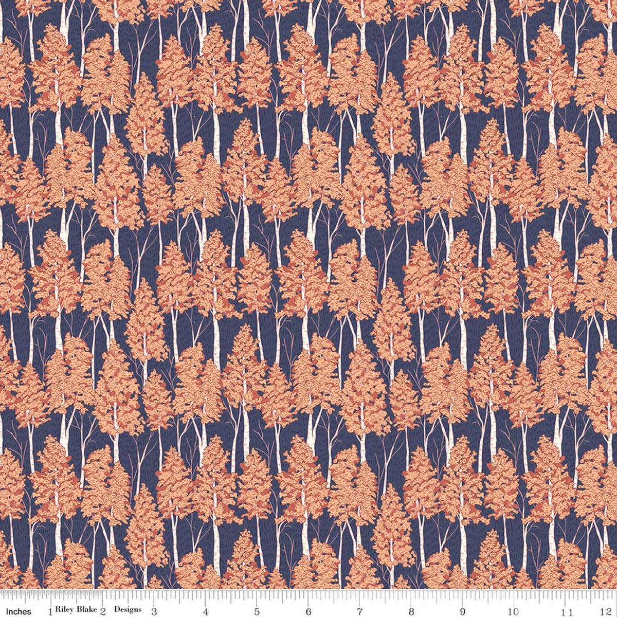 Aspen Lake Aspen Grove Indigo Fabric by Amber Elliot for Riley Blake Designs