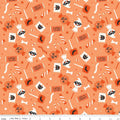 Vintage Boo Main Candy Marmalade Fabric by My Mind’s Eye for Riley Blake Designs