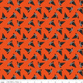 Vintage Boo Hats Orange Fabric by My Mind’s Eye for Riley Blake Designs