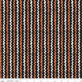 Vintage Boo Ric Rac Black Fabric by My Mind’s Eye for Riley Blake Designs