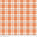 Vintage Boo Plaid Pumpkin Fabric by My Mind’s Eye for Riley Blake Designs