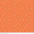 Vintage Boo Stars and Moons Pumpkin Fabric by My Mind’s Eye for Riley Blake Designs