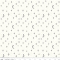 Vintage Boo Stars and Moons Vintage White Fabric by My Mind’s Eye for Riley Blake Designs