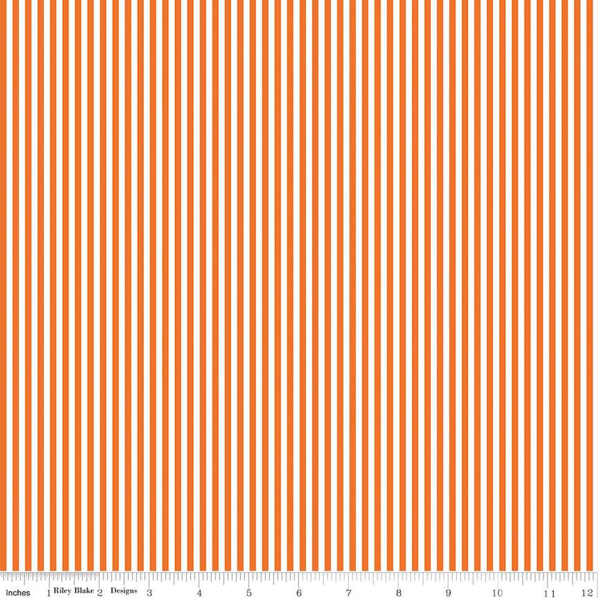 1/8" Stripe Orange Fabric by the Yard - C495-ORANGE